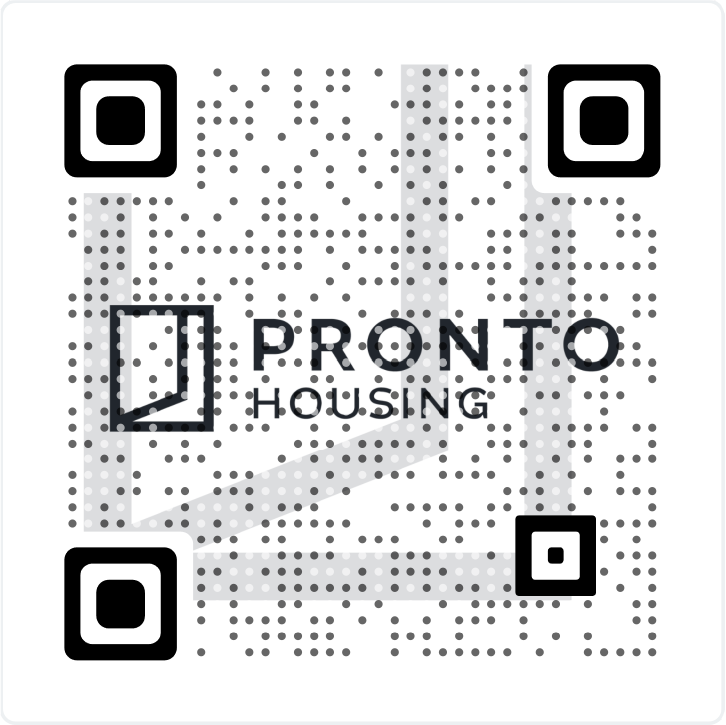 QR code to register with Pronto Housing